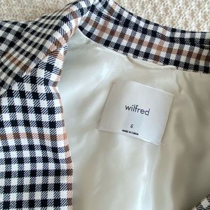 Wilfred Margaux Blazer - Cream Black Tan Plaid
